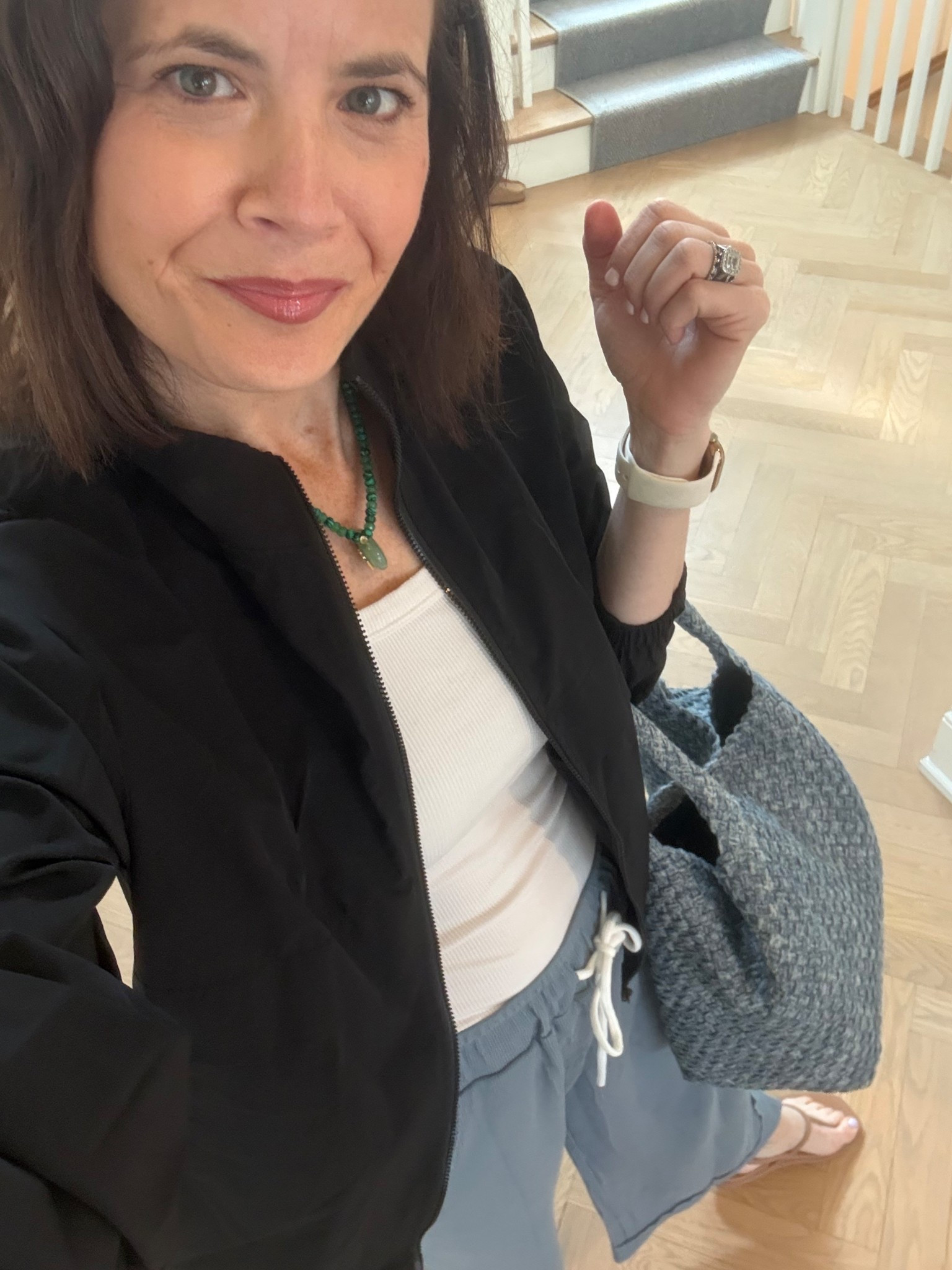 Casual mom style in small