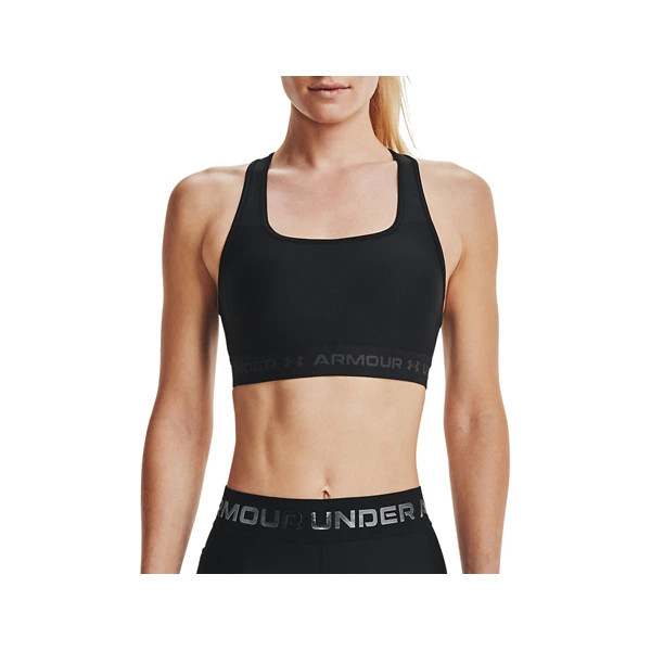 Women's Under Armour Crossback Mid Sports Bra 2XLarge Black | Scheels