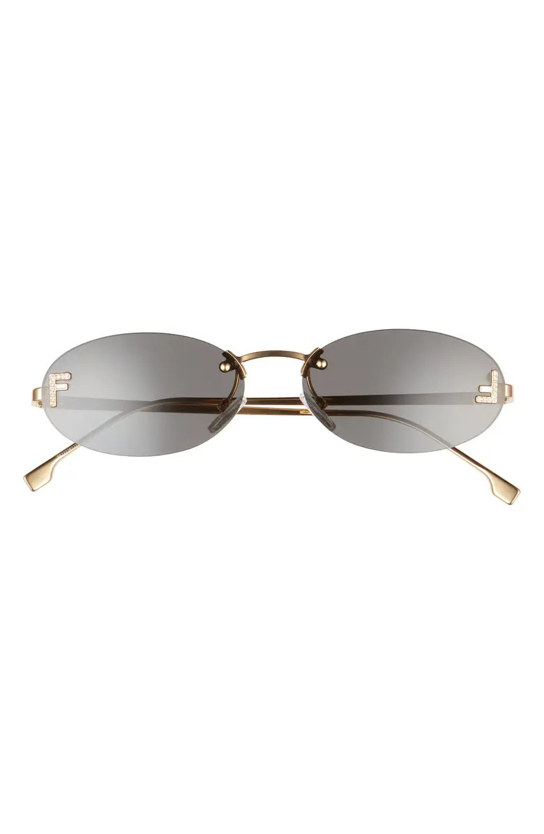 'Fendi First 54mm Oval Sunglasses | Nordstrom
