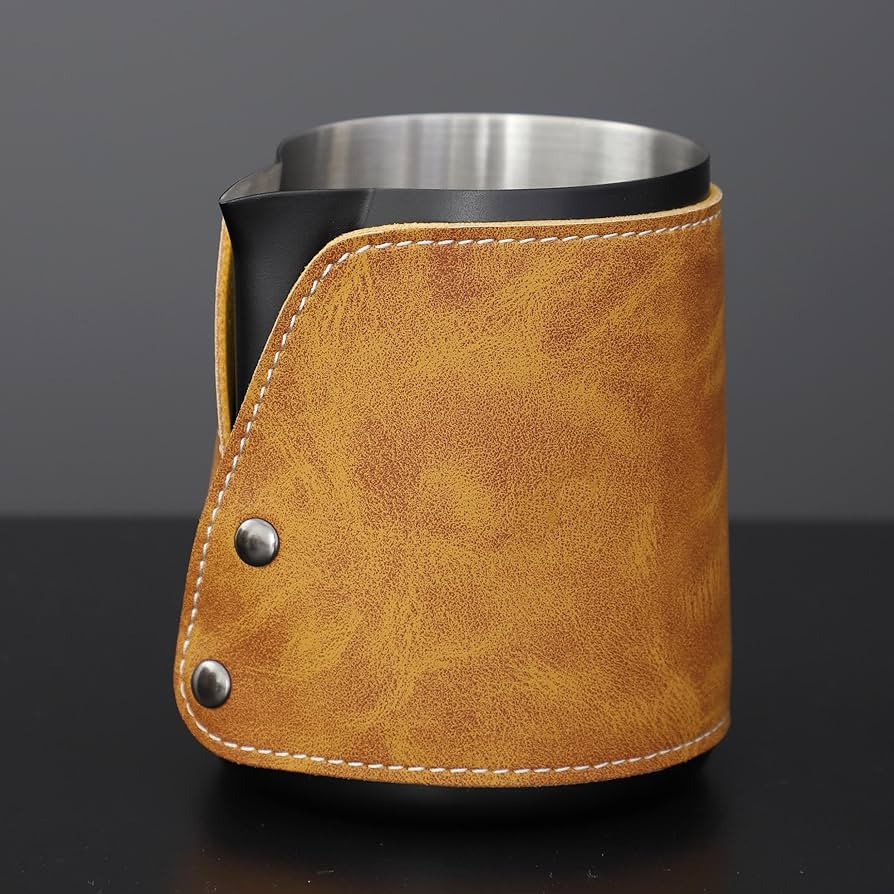 Handleless Milk Frothing Pitcher 450ml/15oz,304 Stainless steel Espresso Steaming Pitcher,milk fr... | Amazon (US)