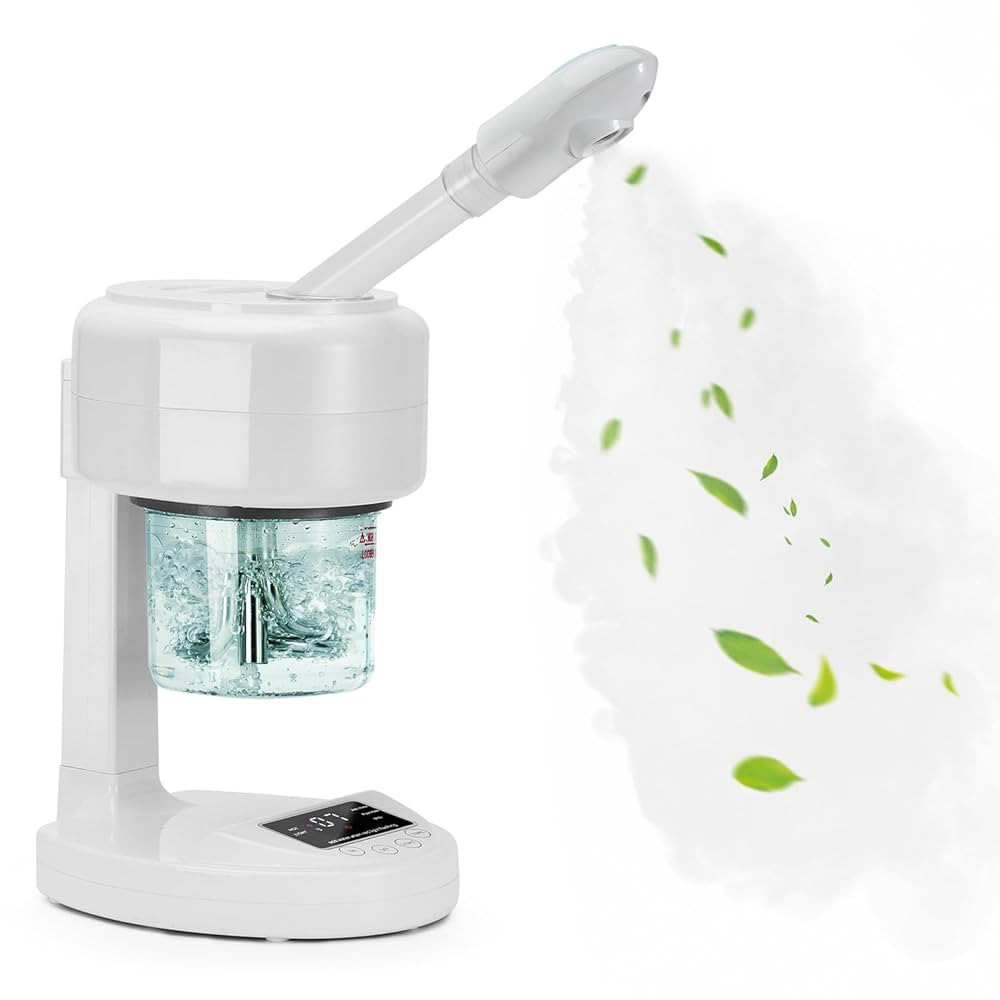 JOSTZHXIN Facial Steamer Nano Ionic Face Steamer with Extendable Arm,Portable Facial Steamer 360... | Amazon (US)