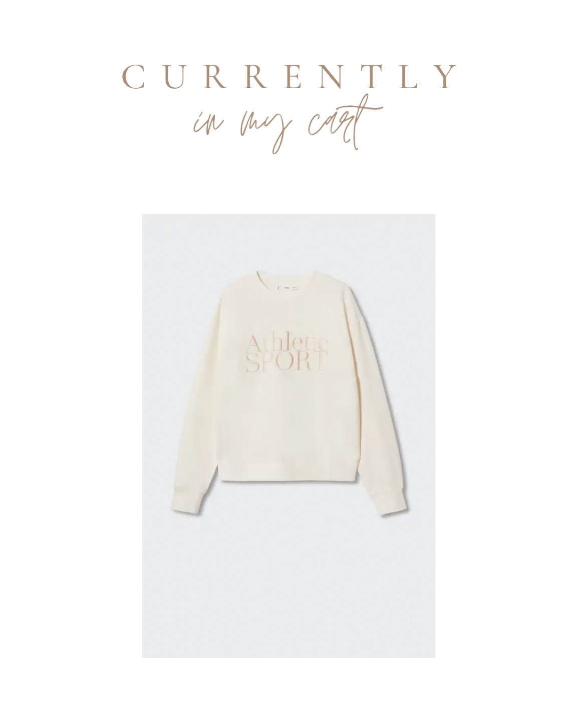 currently in my cart: embroidered sweatshirt, athletic sweatshirt under $30

#LTKstyletip #LTKSale #LTKunder50