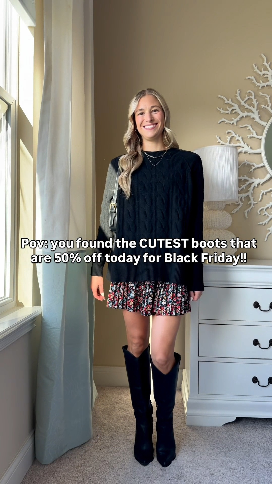 Black Friday Sale Alert! 50% off boots!!! These boots are a best seller for a reason! They go with everything, high quality and comfortable! Size 7- size up 1/2 🖤🖤🖤🖤🖤🖤🖤🖤🖤🖤🖤🖤🖤🖤🖤🖤🖤 Black Friday deal. Black Friday sale. Cyber Monday deals. Knee high boots. Black knee high boots. Tall boots. Fall boots. Winter boots. Holiday boots. Everyday boots. Classic black boots. Leather boots. Heeled boots. Comfortable boots. Knee high heeled boots. Winter outfit. Fall outfit. Winter outfits. Outfit ideas. Affordable fashion. Budget friendly boots. Best selling boots. Trending boots. Capsule wardrobe. Western boots. Black leather boots.

#LTKGiftGuide #LTKSaleAlert #LTKCyberWeek