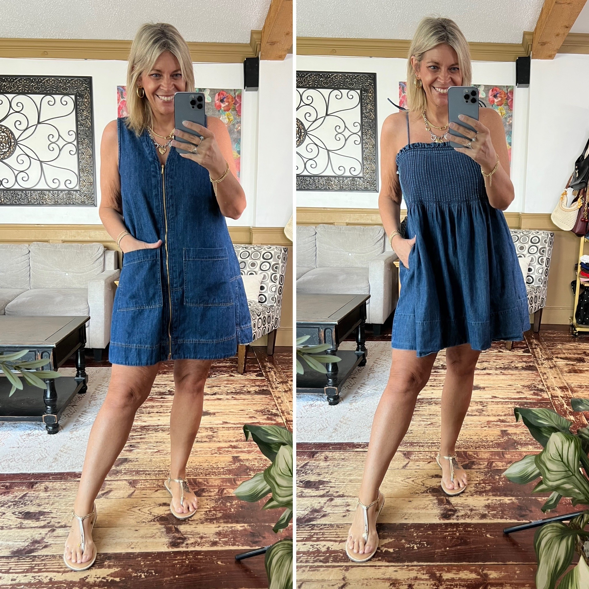 Lightweight denim dresses- size medium in both

#LTKOver40 #LTKMidsize #LTKSeasonal