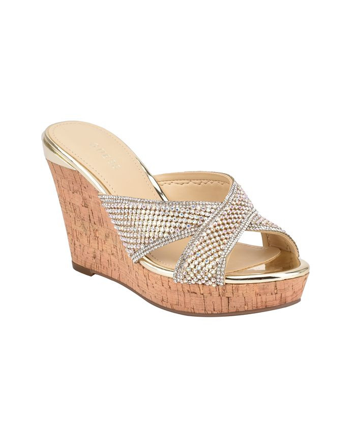 GUESS Women's Eleonorae Wedge Sandals & Reviews - Sandals - Shoes - Macy's | Macys (US)