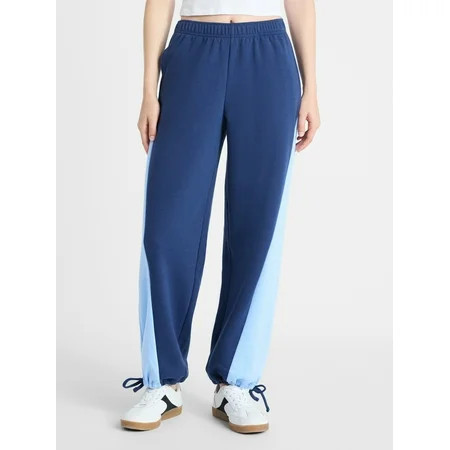 No Boundaries Colorblock Joggers, 30'' Inseam, Women’s | Walmart (US)