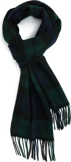 New Check Lambswool & Cashmere Scarf | Nordstrom