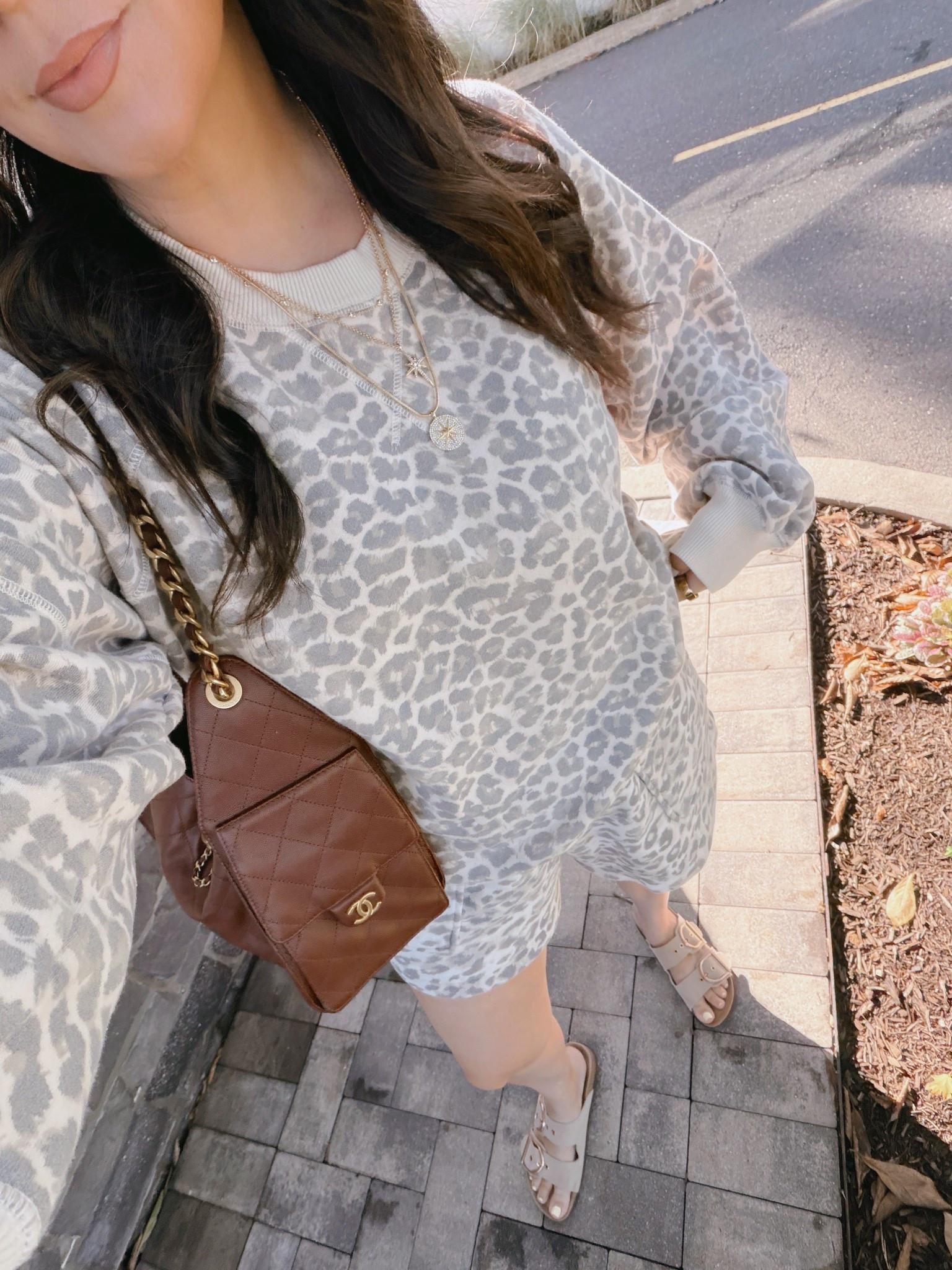Wearing a large in the crewneck and an XL in the shorts

#LTKmomlife #LTKootd #LTKMidsize