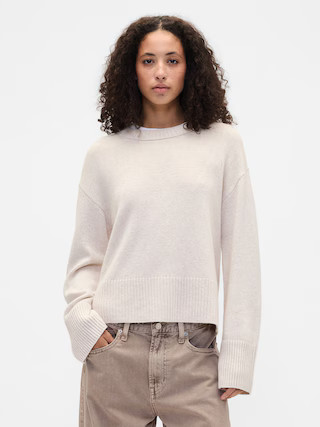 CashSoft Relaxed Crewneck Sweater | Gap Factory