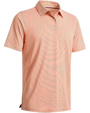 Men's Golf Polo Shirts Short Sleeve Striped Performance Moisture Wicking Dry Fit Golf Shirts for ... | Amazon (US)
