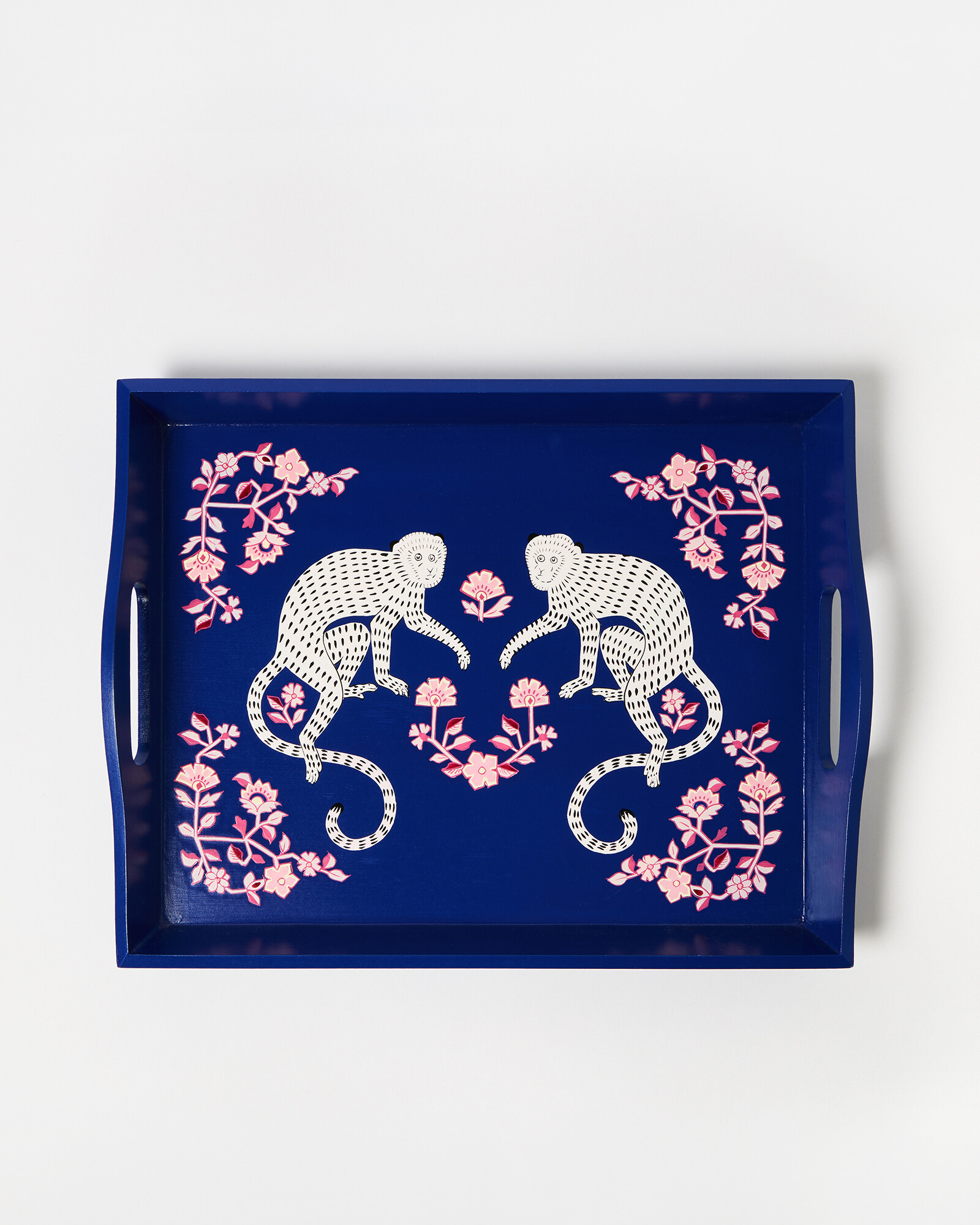 Morris the Monkey Green Handpainted Tray | Oliver Bonas | Oliver Bonas (Global)