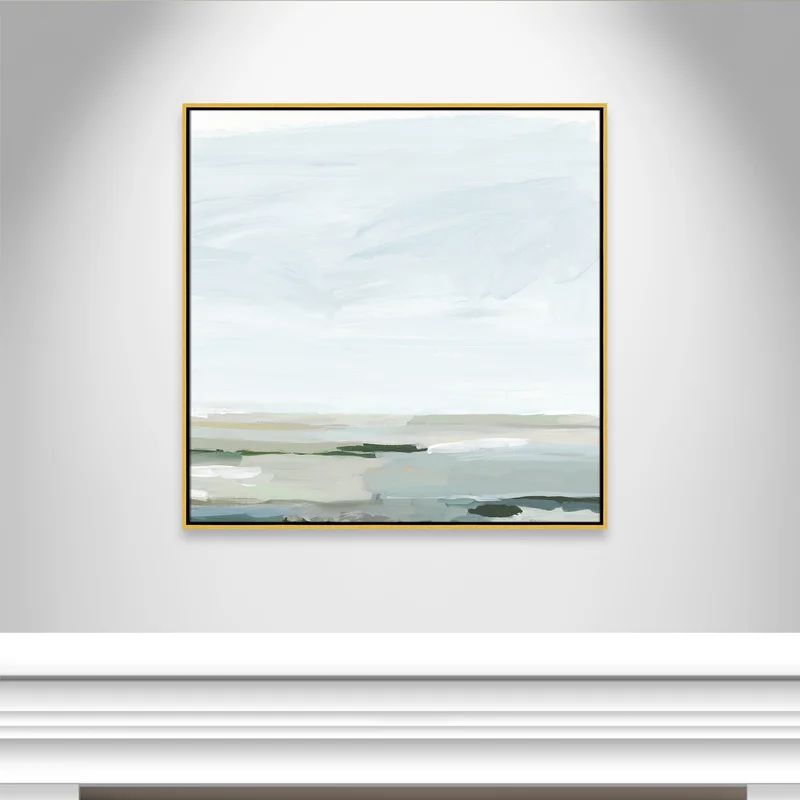 Pure Stillness - Floater Frame Painting Print on Canvas | Wayfair North America