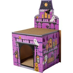 Frisco Halloween Mansion Cardboard Cat House, 2-Story | Chewy.com