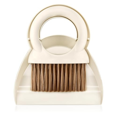 Mini Dustpan Hand Broom Brush: Small Broom and Dustpan Set, Mini Dust Pan and Brush Set, Small Dustpan and Brush Set, Mini Broom and Dustpan Set for Cleaning Home, Camping, Pets etc.White | Amazon (US)
