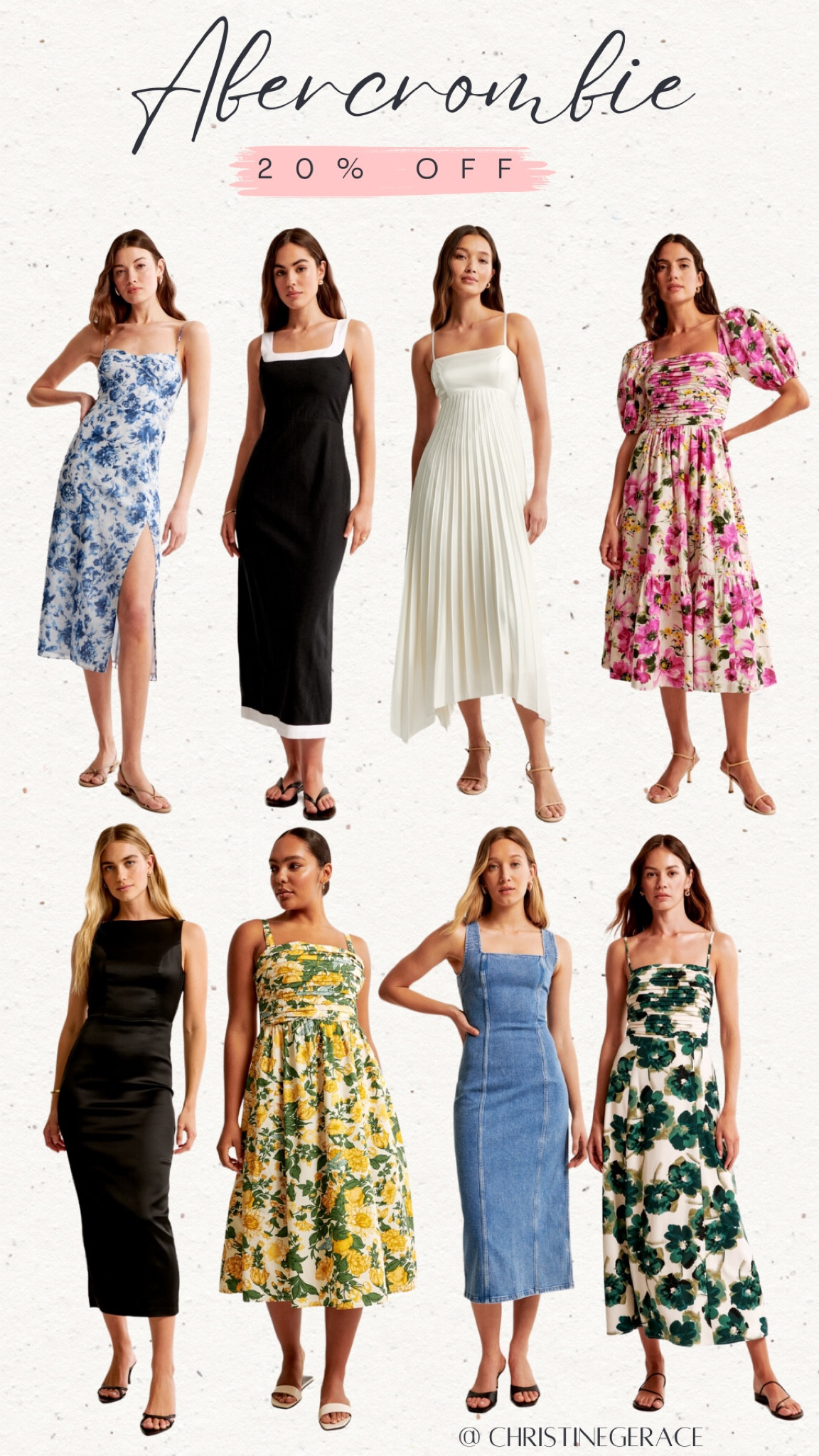 Abercrombie 20% off right now ! Loving these dresses for summer ! 

#abercrombie #weddingguest #dress #christinegerace

#LTKStyleTip #LTKFindsUnder100 #LTKSaleAlert