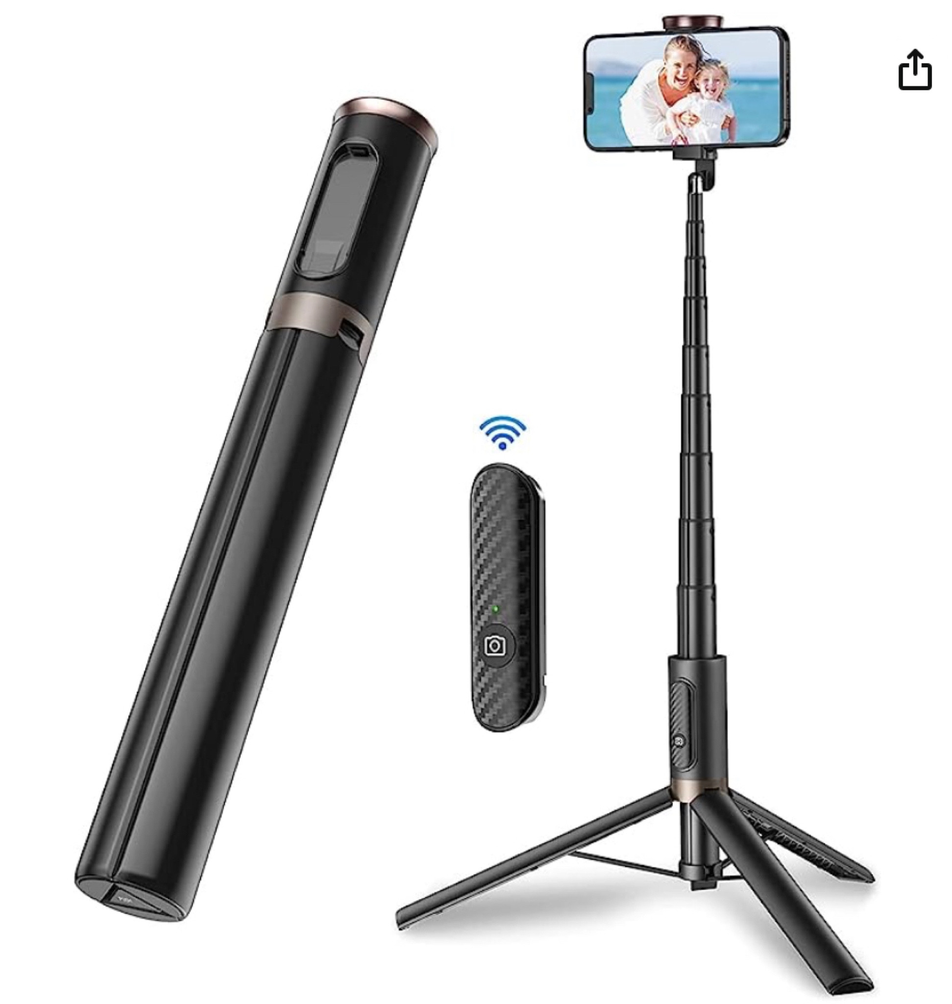 This tripod is great. Very lightweight, gets to a great height and feels sturdy at its tallest.

#LTKGiftGuide #LTKU #LTKSale