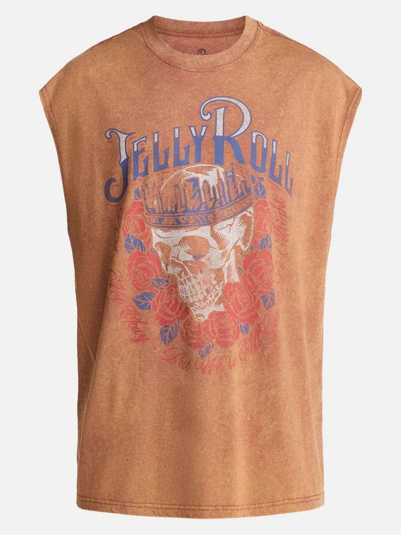 Jelly Roll Men's and Big Men's Muscle Tank Top, Sizes XS-5XL | Walmart (US)