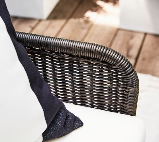 Tulum All-Weather Wicker 47" Patio Loveseat | Pottery Barn (US)