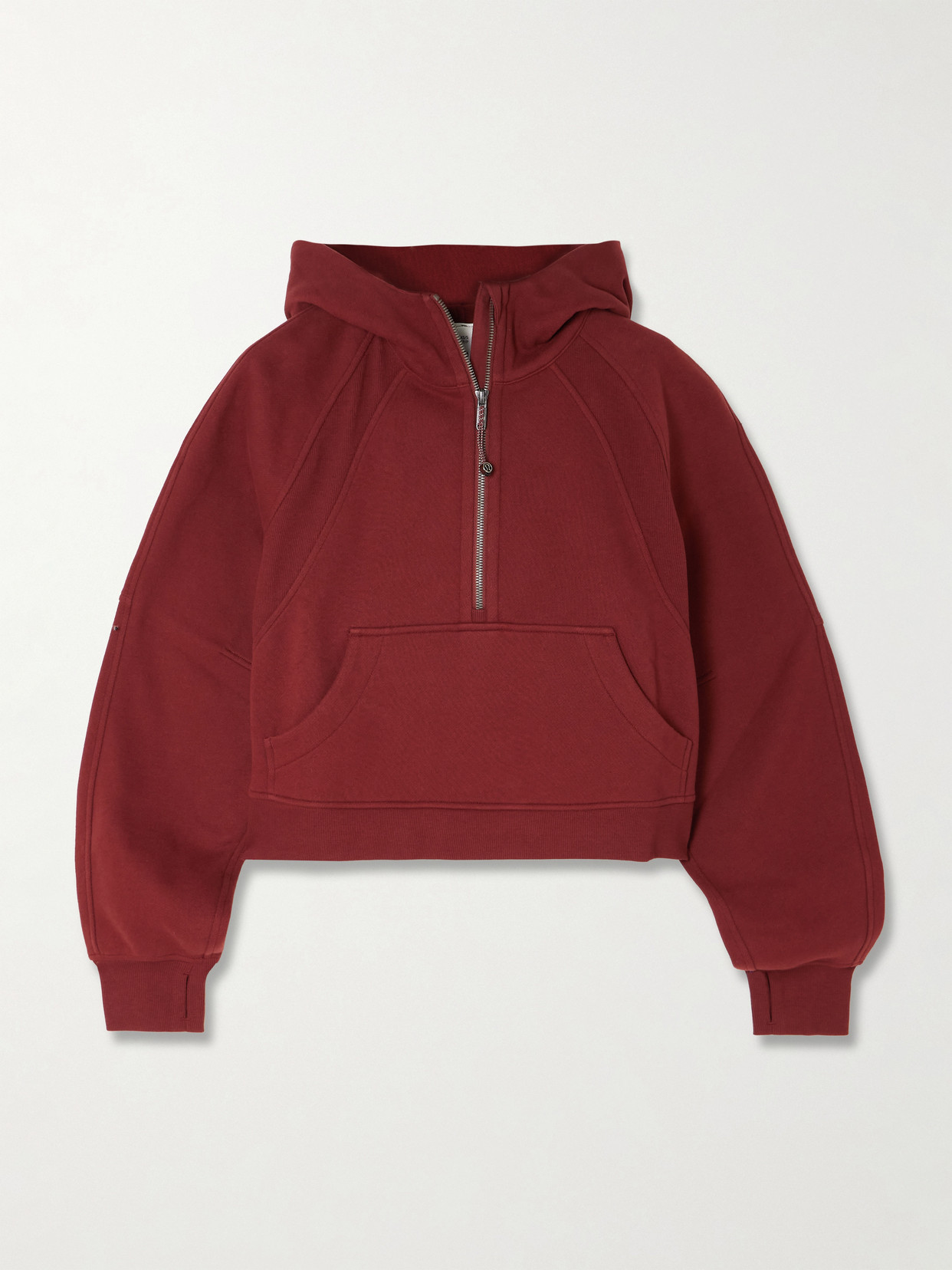 lululemon - Scuba Oversized Cotton-blend Jersey Hoodie - Burgundy | NET-A-PORTER (US)