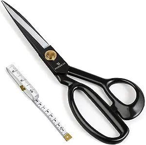 Professional Tailor Scissors 9 Inch for Cutting Fabric Heavy Duty Scissors for Leather Cutting In... | Amazon (US)