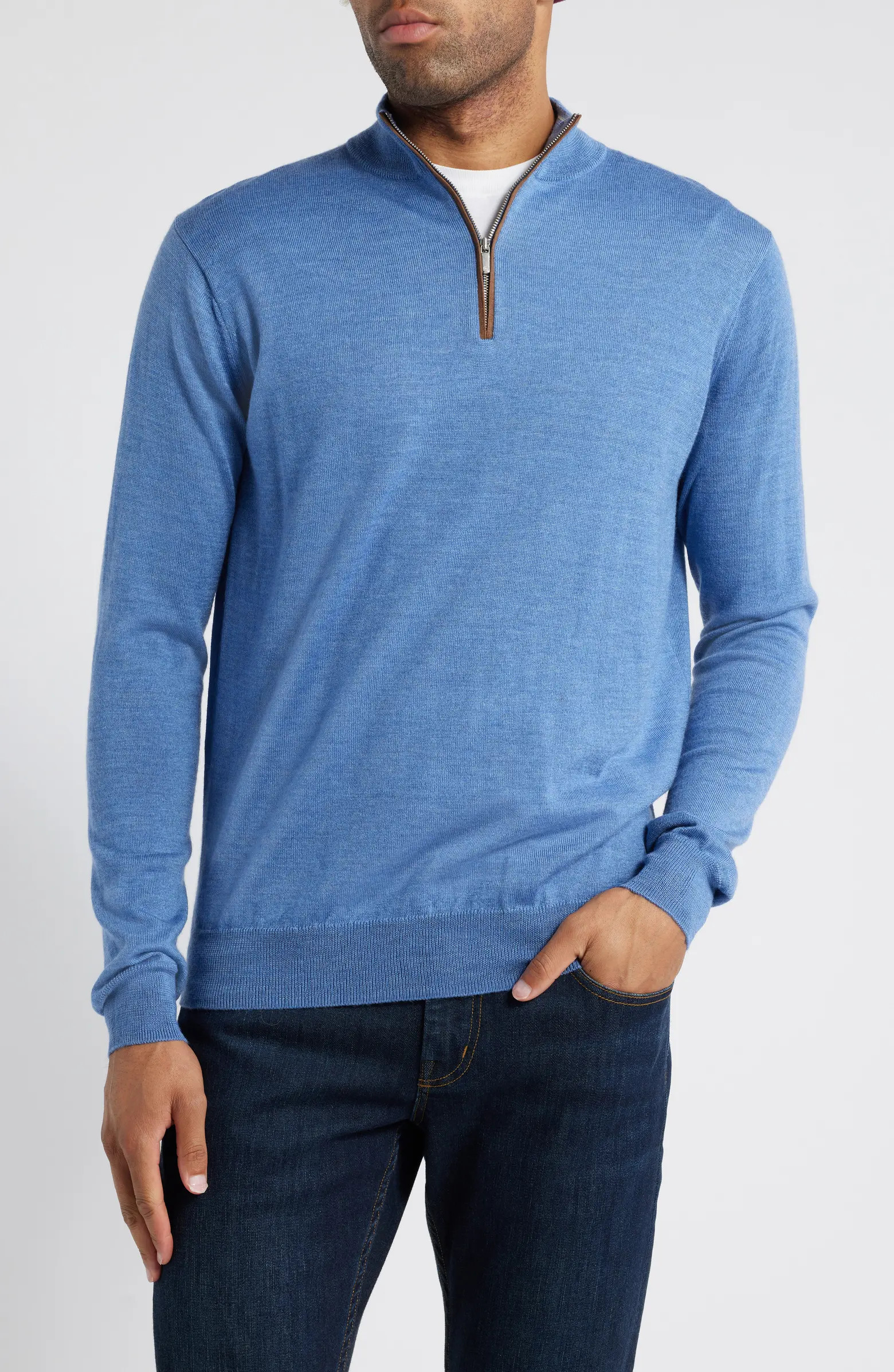 Autumn Crest Wool Blend Quarter Zip Sweater | Nordstrom