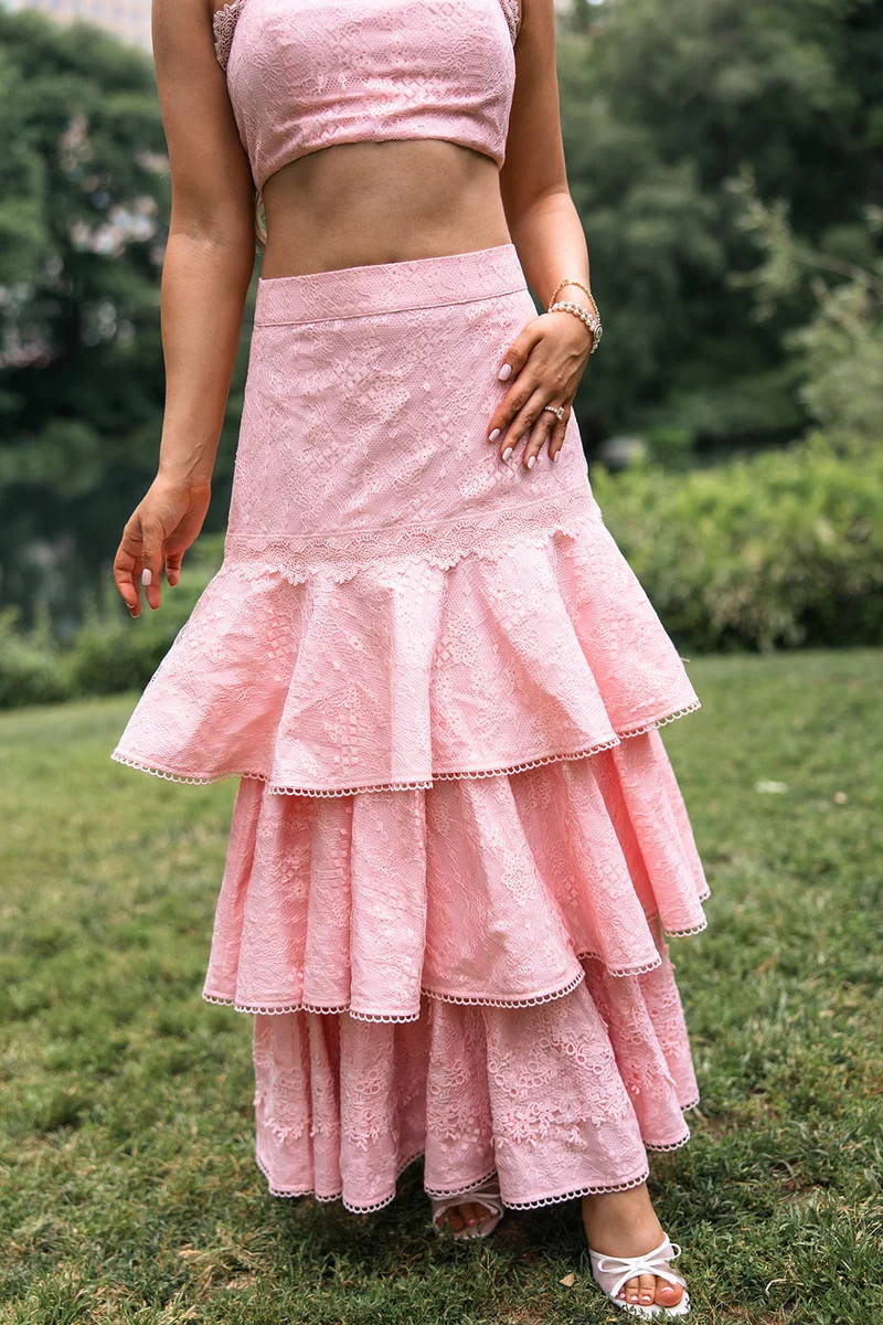Lover Lace Skirt - Pink | Ave and Liv Boutique