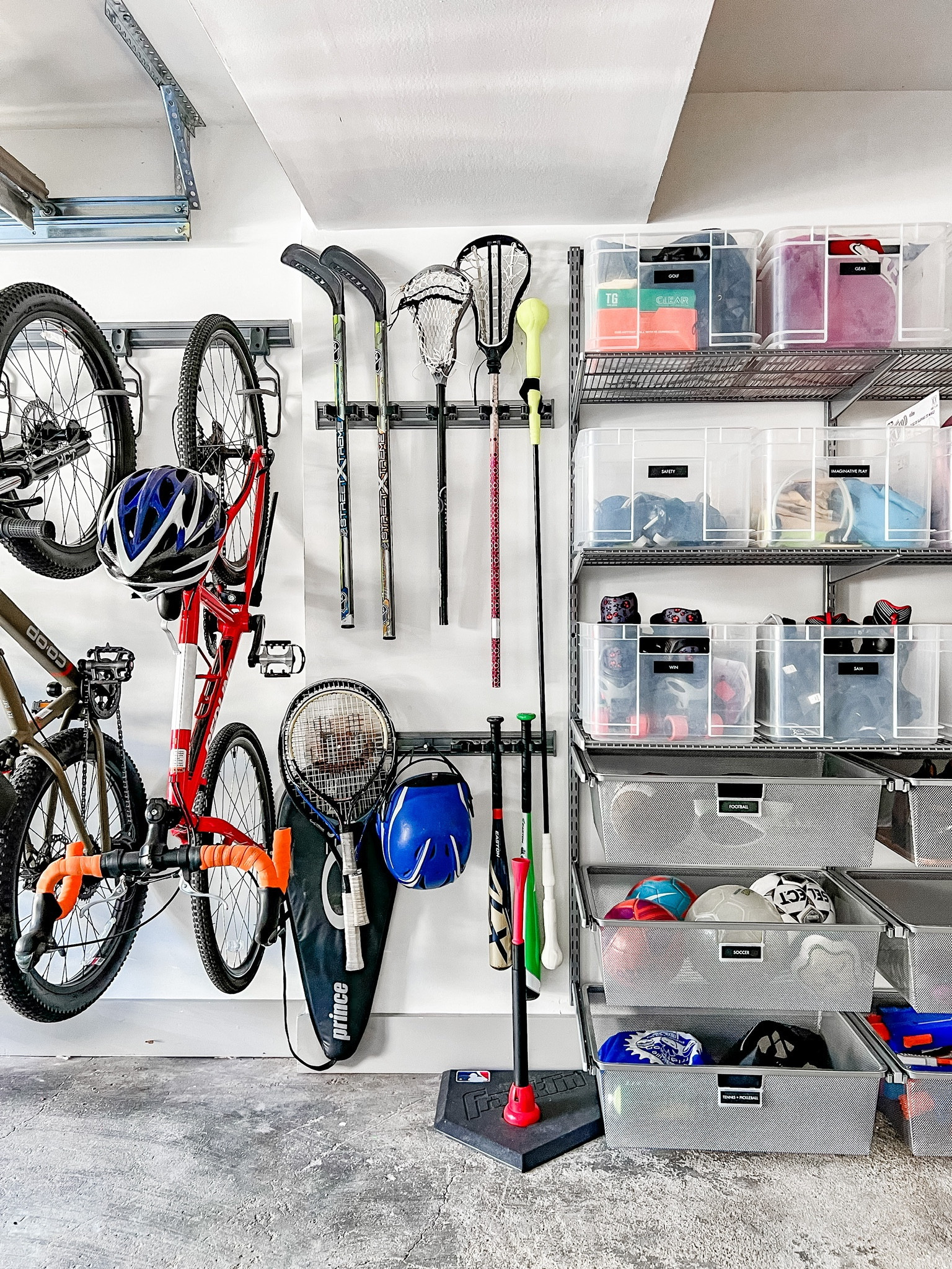 🎃 🍁Pumpkin spice has arrived which means fall is close which means it’s officially garage season! Everyday this week we are highlighting all things garages.
Bike storage, kids sports storage, drawers and bins make this garage super functional, accessible and easy to maintain! 
➡️ Swipe to see more pictures of this garage space!

✨Inspired? We’ve linked all products used in our bio!

#LTKSeasonal #LTKFind #LTKhome