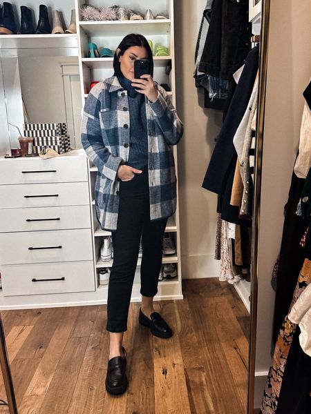 I posted this jacket yesterday but today it’s on sale! I am in the medium, fit is oversized. I like this size but it is looser, however you can layer a chunky sweater underneath no issue. It’s definitely jacket weight, not coat. Or like a thick shirt. Thickatirt  — thick jacket shirt. Can’t wait for that to take off. 

I love love this sweater. Probably my favorite sweater from Madewell rn. I am not super itchy adverse but this one has a touch of itch to it. I prefer to wear a camisole under it to help that. I am in the medium, fit is perfect. Comes in 4 colors and I love the orange hue as well, but this color felt new to me! Navy is hard to do right and this one is perfect. 

Okay so these jeans are mid-rise. If you are one of my mid-rise people, these are for you. However, they are madewell mid-rise, so they’re not too low / not too high. Very goldilocks of them. I am int he 29, they are a perfect fit. Stretchy, but don’t stretch with wear much. On sale!

#LTKSeasonal #LTKCyberweek