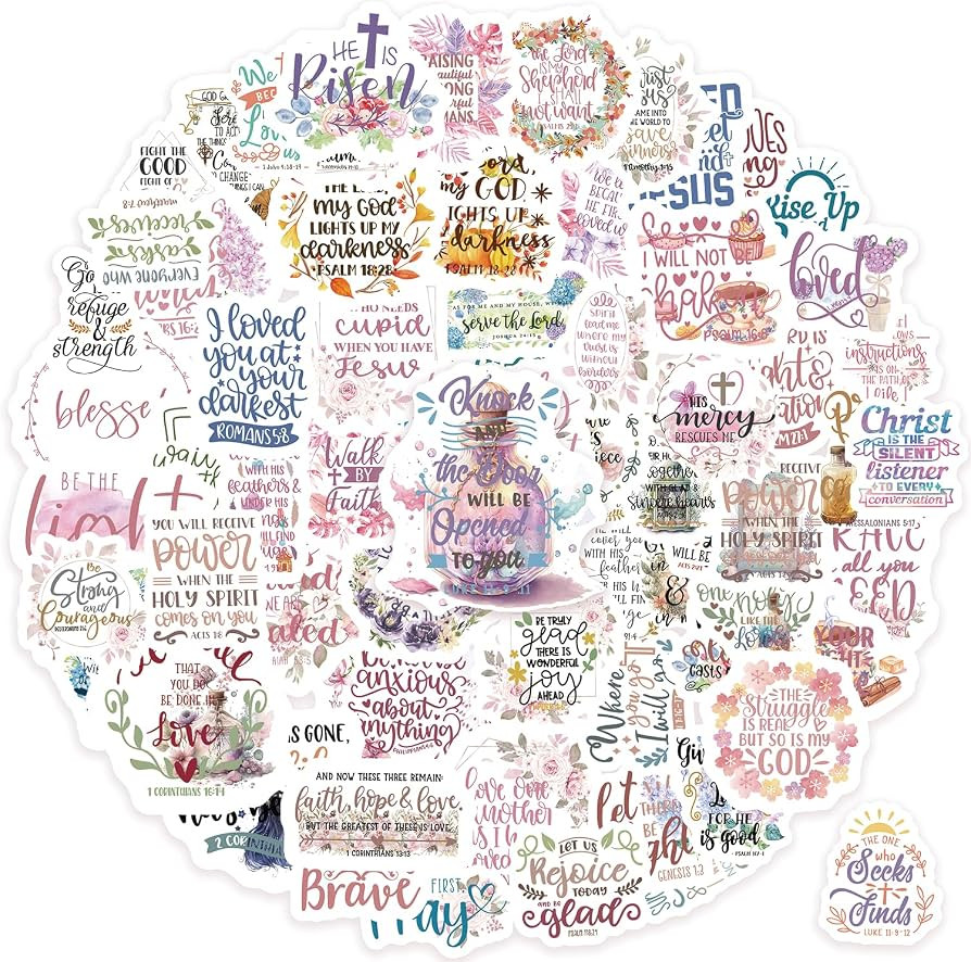 300Pcs Inspirational Christian Stickers,SLAPAFLIFE Motivational Stickers for Students and Adults,... | Amazon (US)