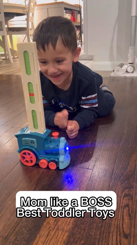 Where was this when we were little 🥹 comment “Train” and I’ll send it to your DMs or find it under “Shop my videos” All 3 of my kids love it and it would make the best gift especially paired with a train book! #besttoddlertoys #toddlertoys #toddleractivities 

#LTKGiftGuide #LTKfamily #LTKkids