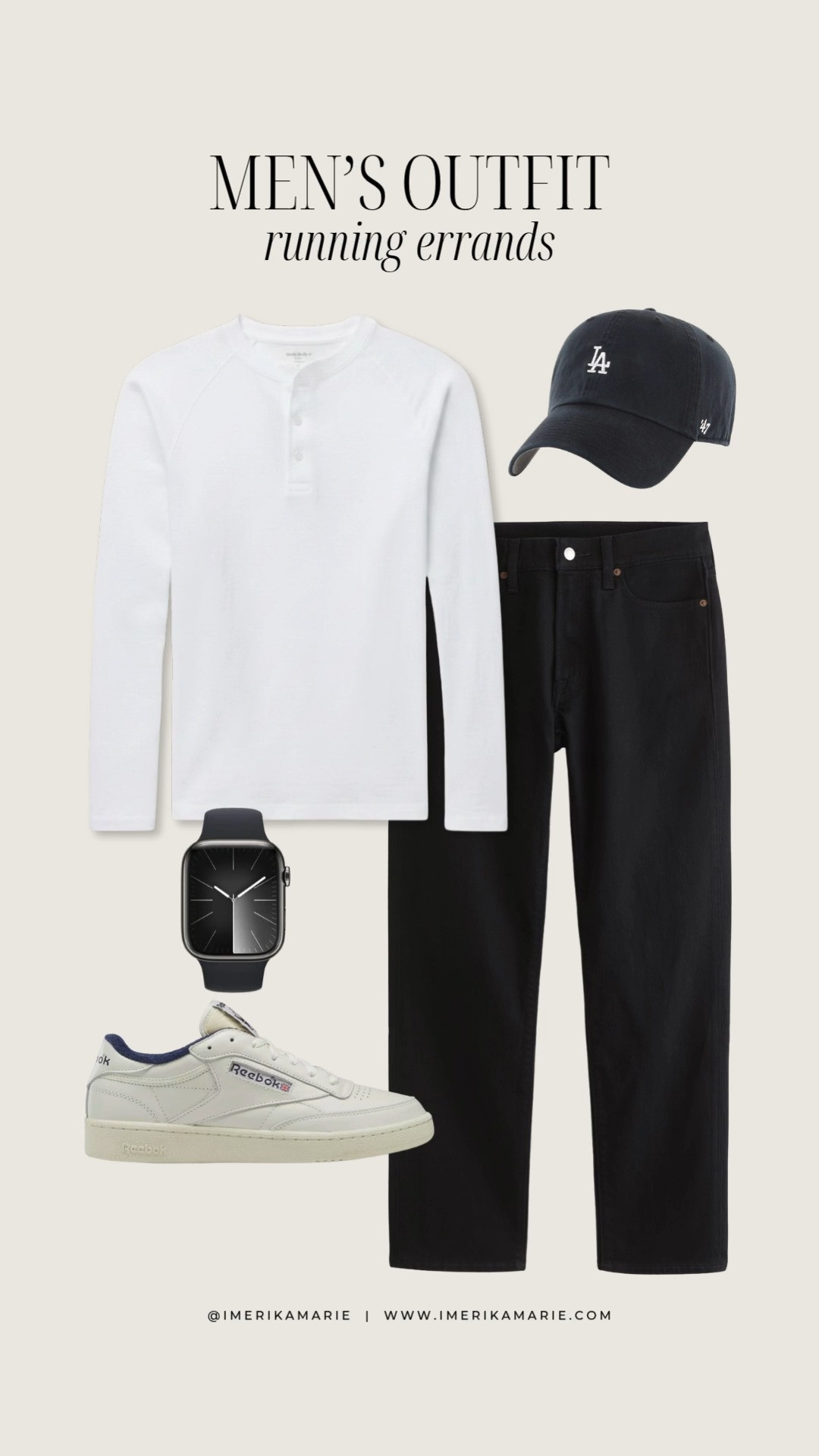 Men's Spring Outfit

white Henley long sleeve, black jeans, and white sneakers

men's outfit. men's spring outfit. men's casual outfit 

 #LTKootd #LTKSeasonal #LTKMens