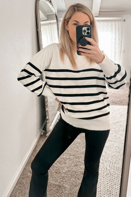 Stripe sweater
Sweater
Amazon finds
Amazon fashion 
Flare pants 

#LTKFind #LTKunder50 #LTKstyletip