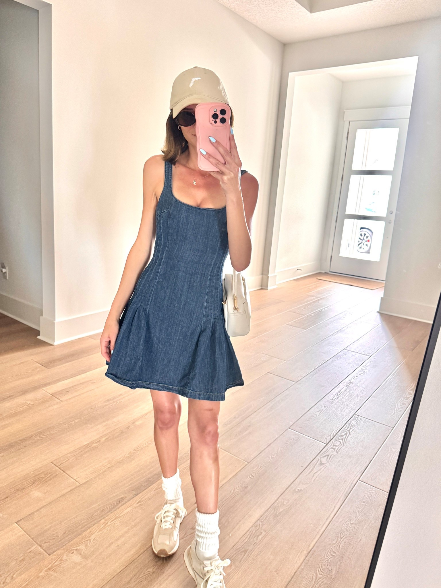 ON SALE☀️Pair this denim fit and flare dress with tennis shoes or sandals. Use code [BRITTANYN35] for 35%-OFF sitewide at vicicollection.com 

#LTKootd #LTKSpringSale #LTKSaleAlert