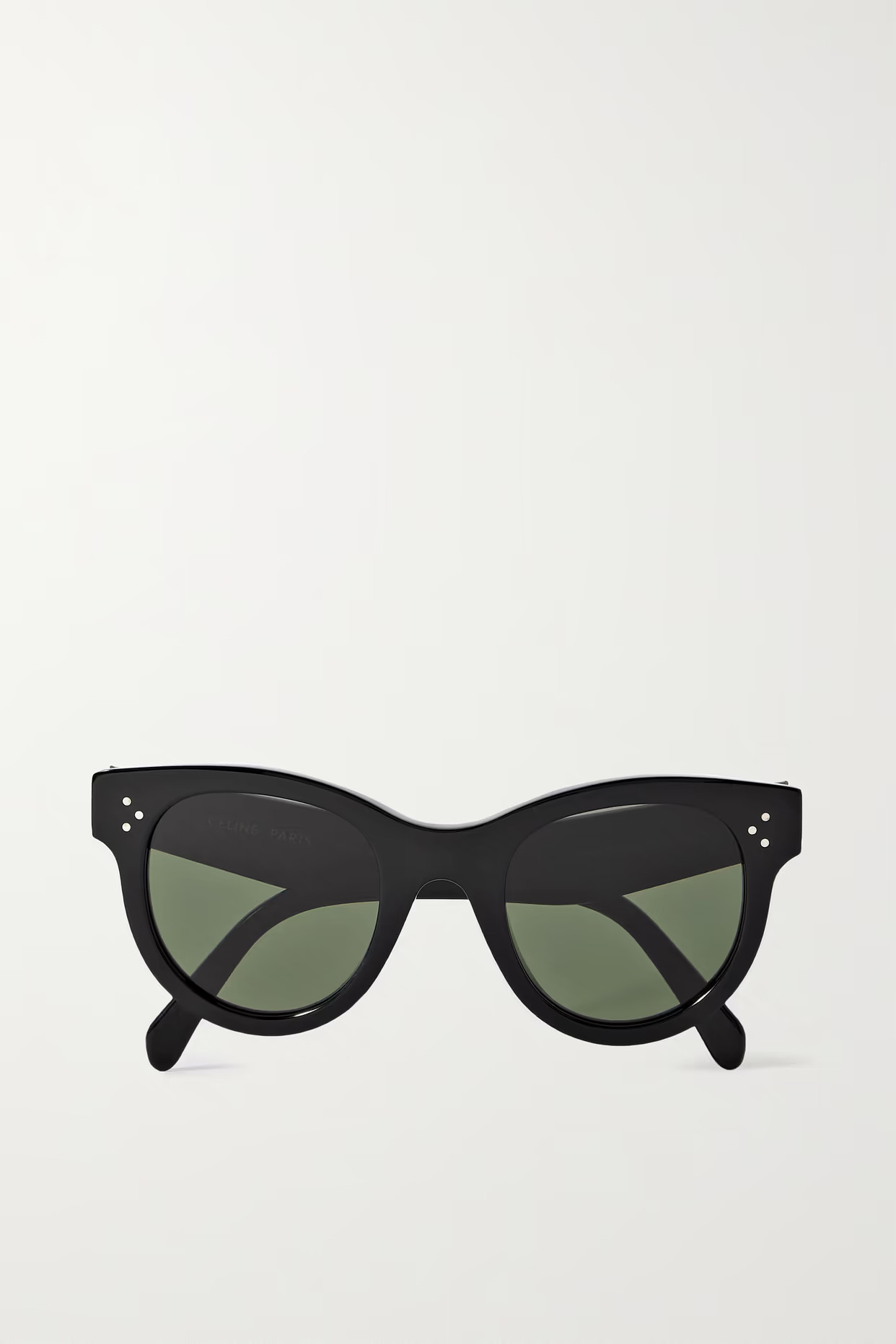CELINE Eyewear - Round-frame Acetate Sunglasses - Black | NET-A-PORTER (US)