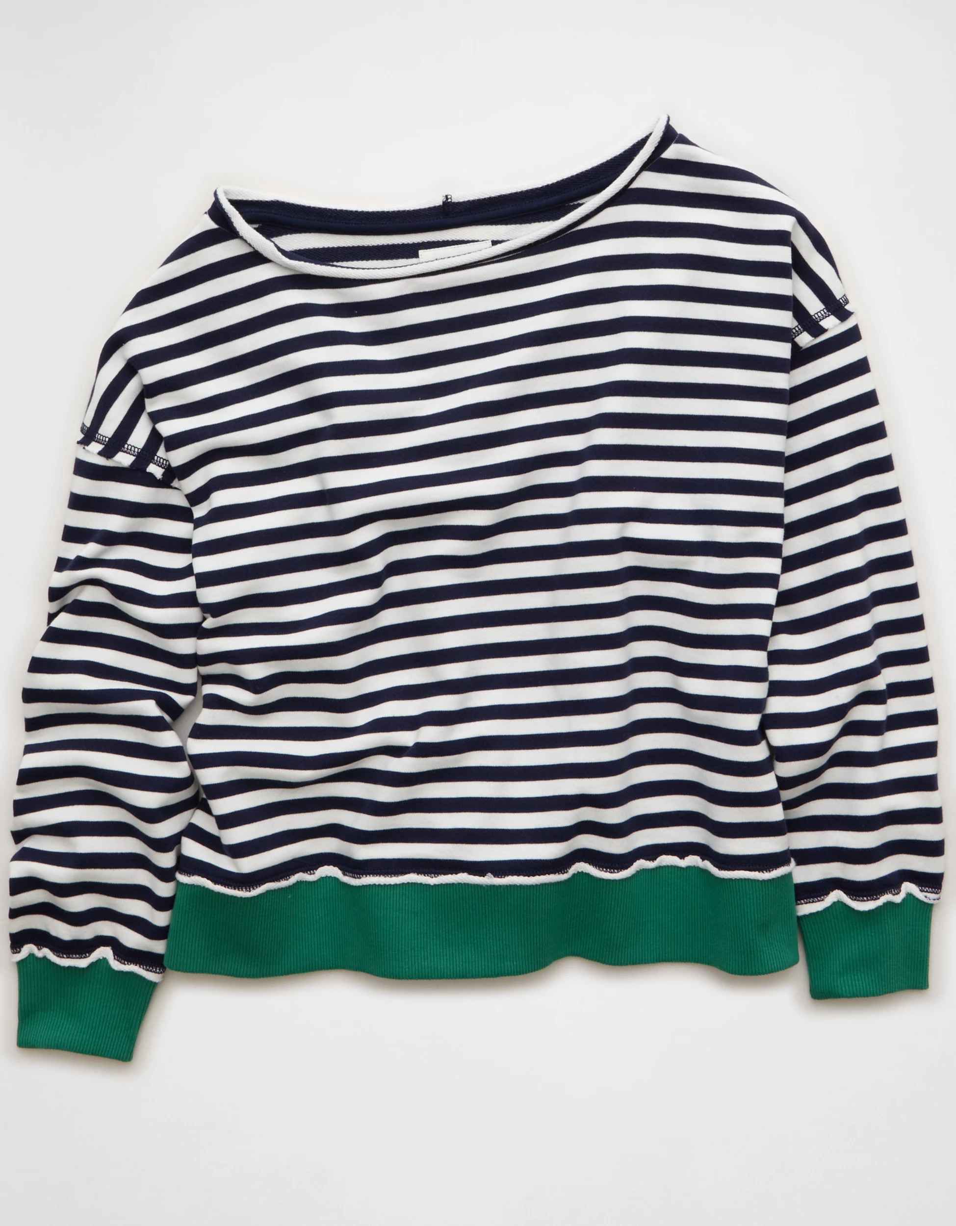 AE On a Roll Off-the-Shoulder Sweatshirt | American Eagle Outfitters (US & CA)