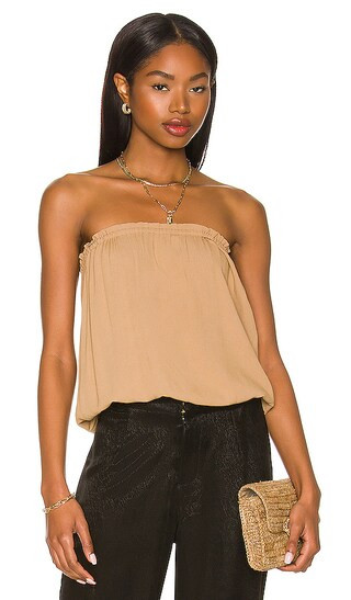 Gemma Tube Top in Mocha | Revolve Clothing (Global)