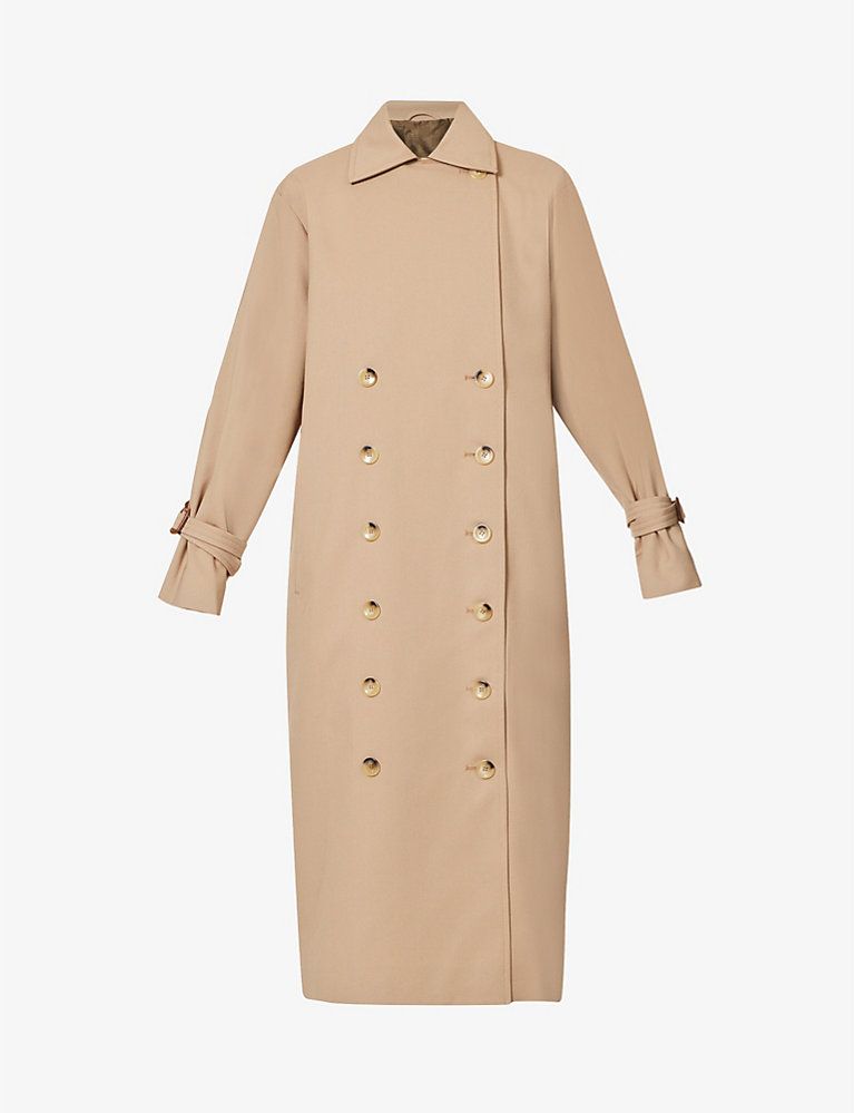 Signature double-breasted cotton-blend trench coat | Selfridges