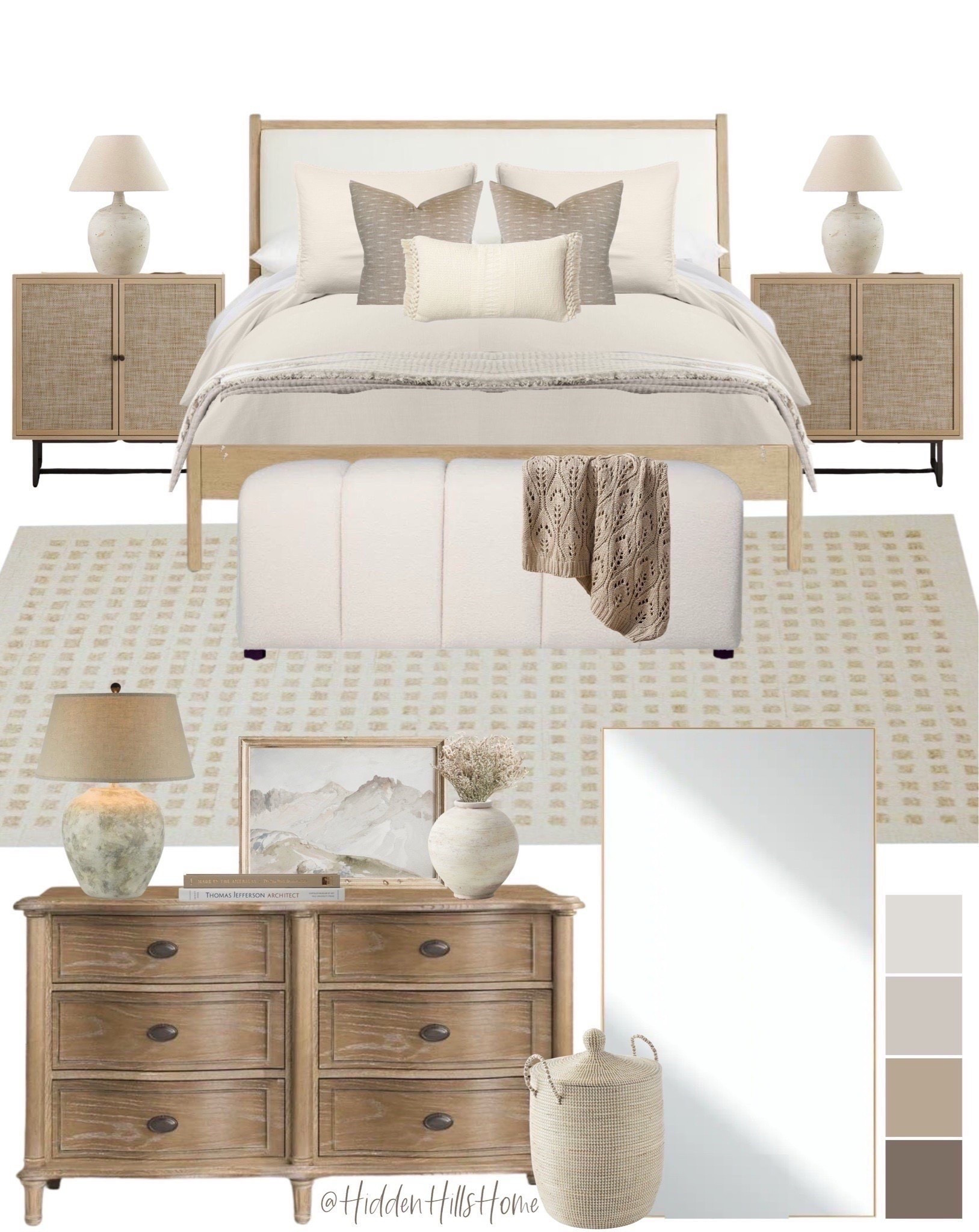Neutral bedroom decor, bedroom mood board, home decor, bedding, bedroom furniture, primary bedroom, master bedroom decor #bedroom





#LTKHome #LTKSaleAlert