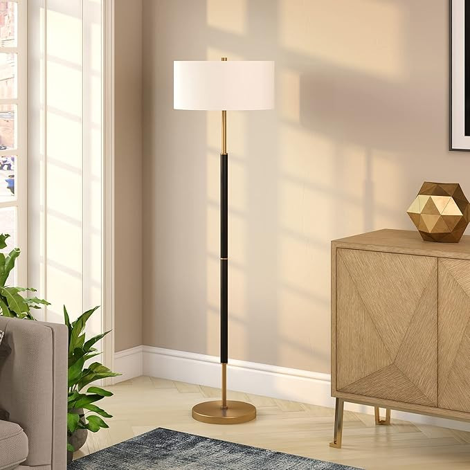 Henn&Hart FL0159 Simone Floor Lamp, One Size, Black/Gold | Amazon (US)