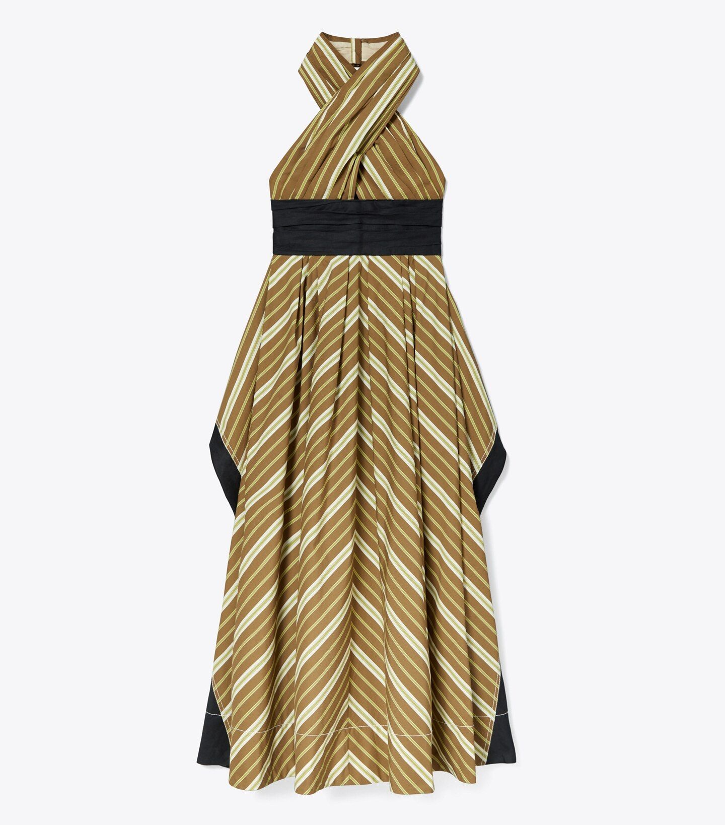 Coffee Stripe Poplin Dress: Women's Designer Dresses | Tory Burch | Tory Burch (US)