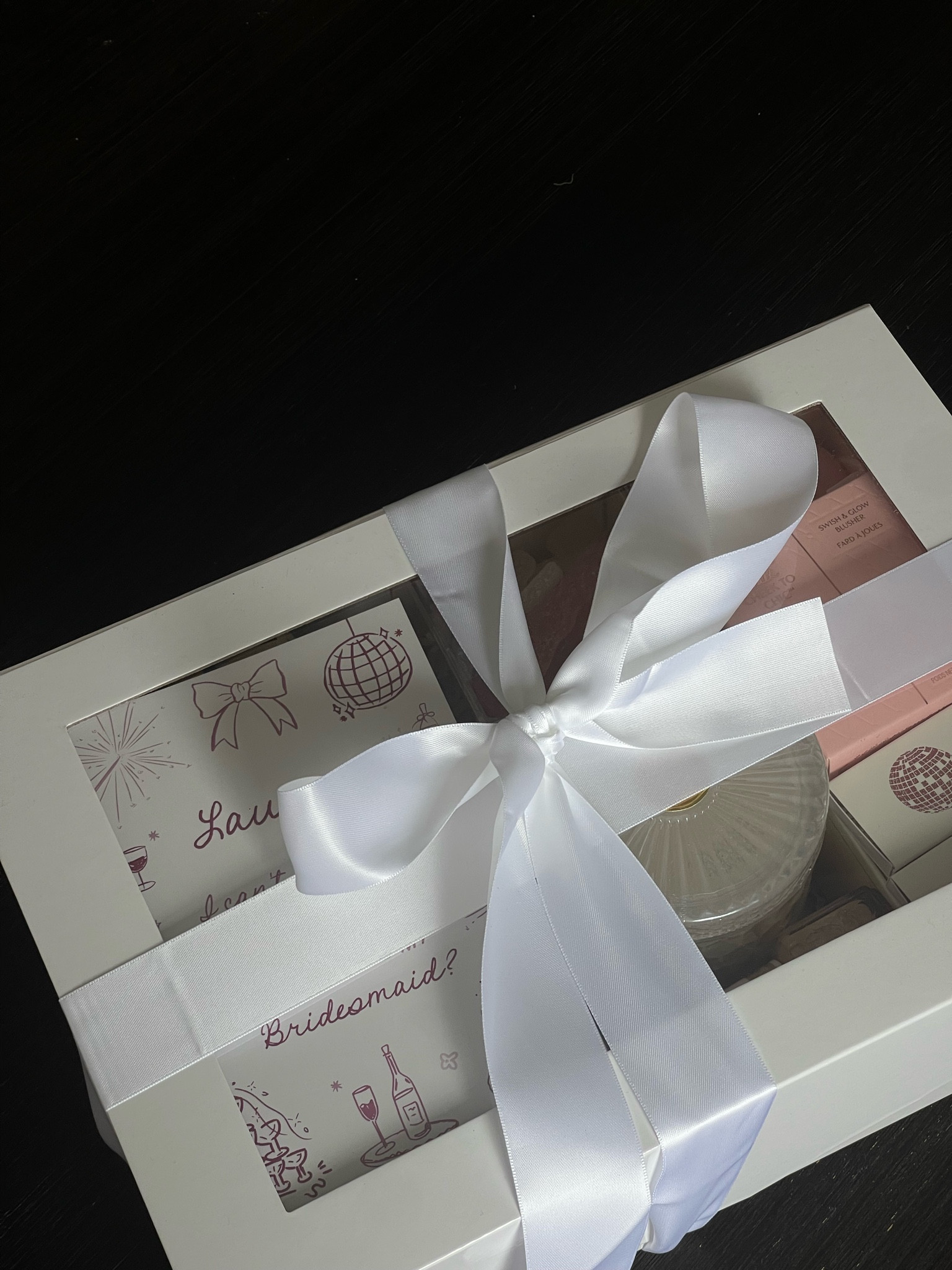 What’s in my bridesmaid proposal boxes (full blog post on www.kayleighskloset.com). Sharing everything I included to spoil my girls!

Bridesmaid, bridesmaid proposal box, bridesmaid gift ideas, bride to be, bridal gifts, gifts for your bridesmaids, how to ask your bridesmaids 

#LTKBeauty #LTKParties #LTKWedding