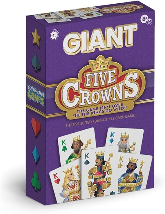 Five Crowns Giant Card Games – Jumbo Playing Cards, Card Game for Kids and Adults, Family Game ... | Amazon (US)