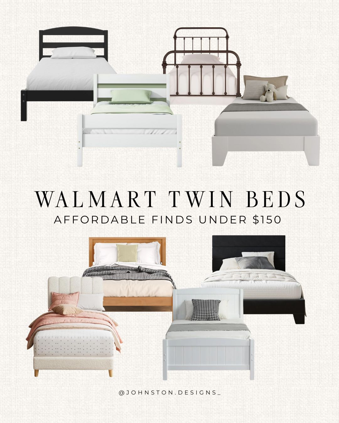 Walmart twin beds all under $150! Affordable kids furniture, home furnishing finds, bed frame, kids bedroom, Walmart home.  

 #LTKHome #LTKKids
