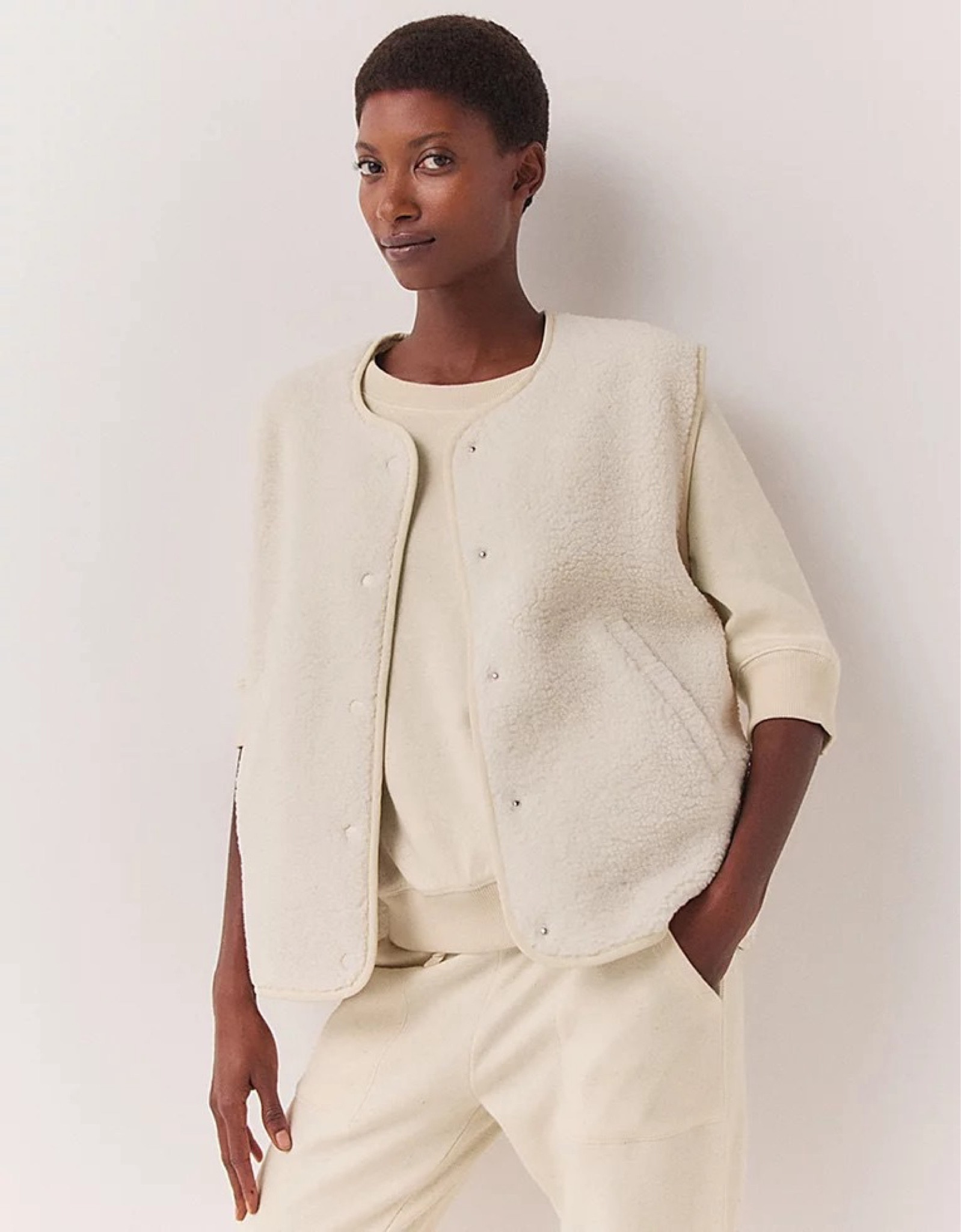 A great item for a layering wardrobe. 

Neutral gilet 
White company 
Layering item 
Neutral tones 

#LTKworkwear #LTKstyletip #LTKeurope