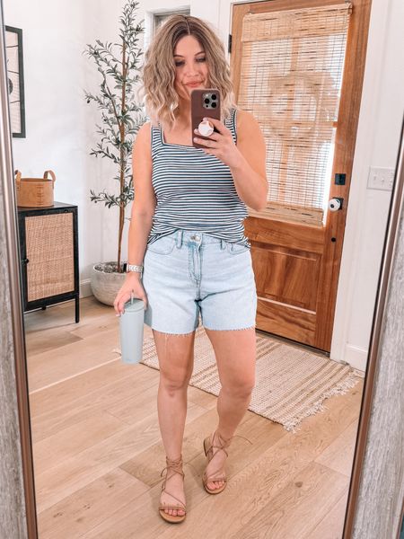 These madewell denim shorts are truly the GOAT!! The perfect amount of comfortable stretch, great length, so flattering on. Run TTS- I’m wearing the 6! 

#LTKSeasonal #LTKMidsize #LTKFindsUnder100