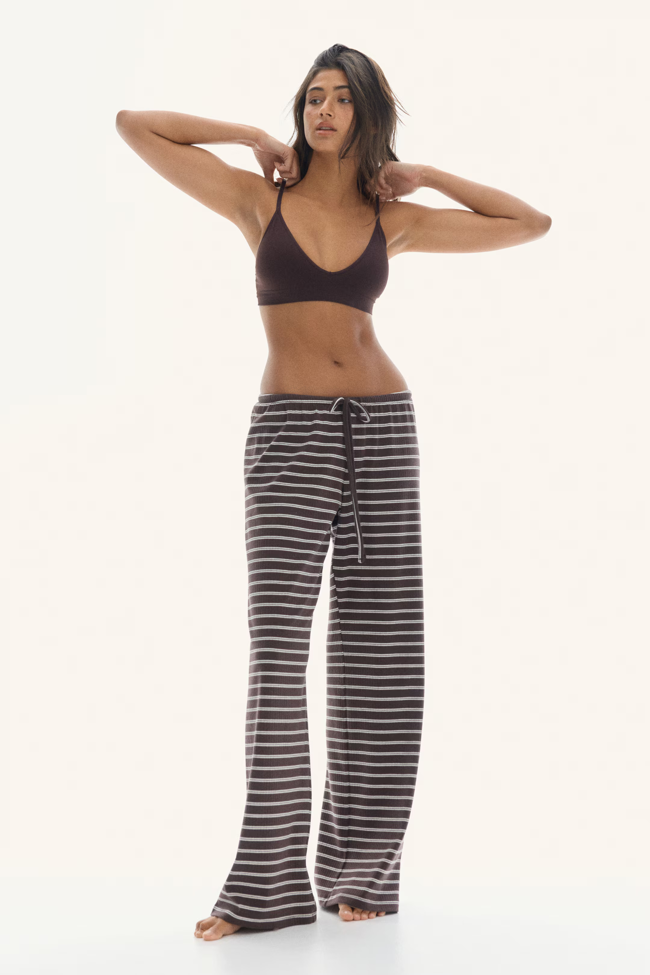 Cotton-blend trousers | H&M (UK, MY, IN, SG, PH, TW, HK)