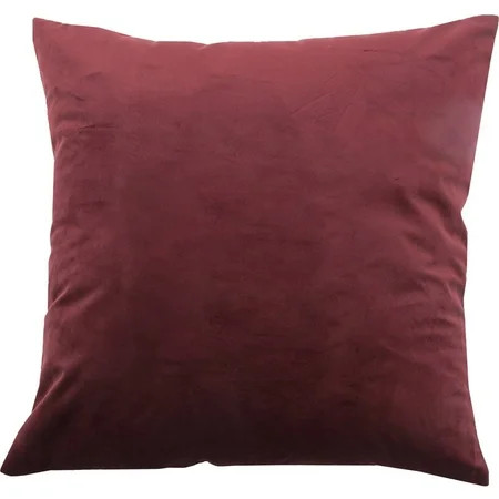 Renwil Bohemian Chic Scarlet Velvet Throw Pillow in Burgundy Red | Walmart (US)