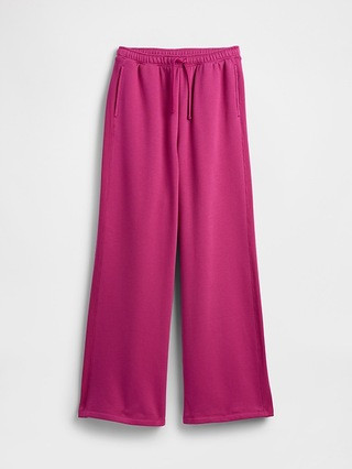 Fleece Rib-Seam Wide-Leg Pants | Gap Factory