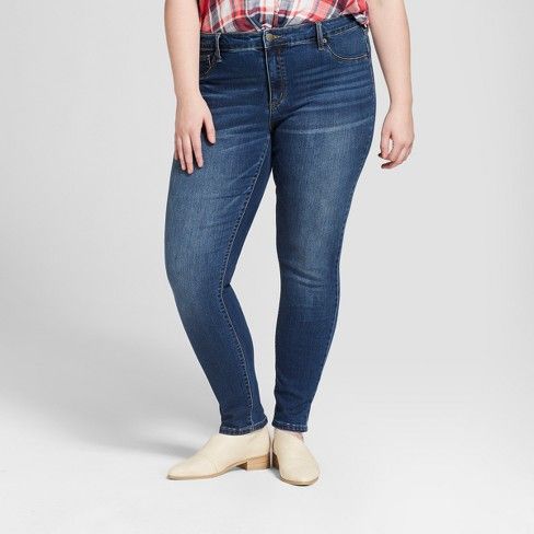 Women's Plus Size Jeggings - Universal Thread™ Dark Wash | Target