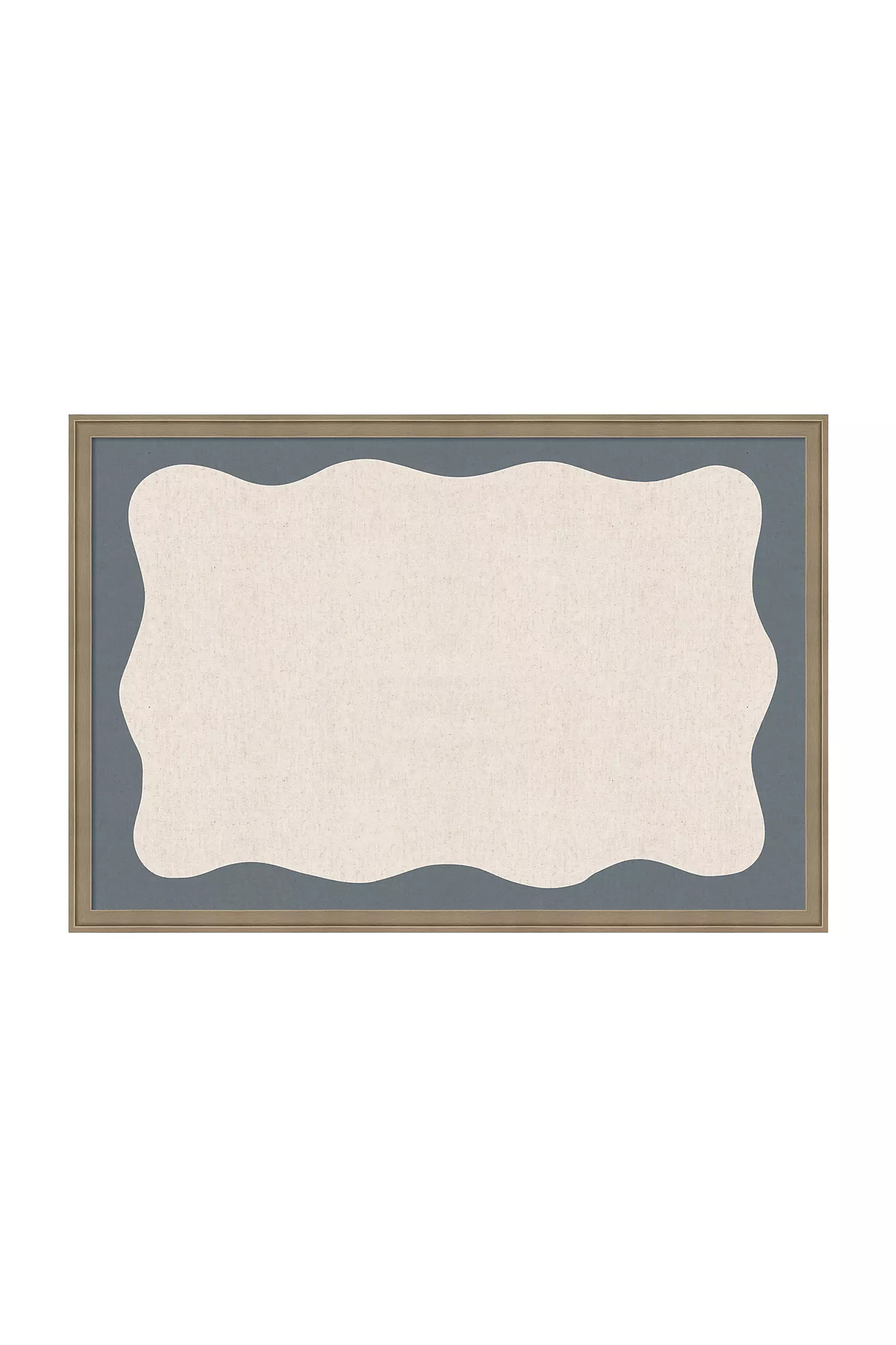 Framed Wavy Blue Pinboard | Anthropologie (US)